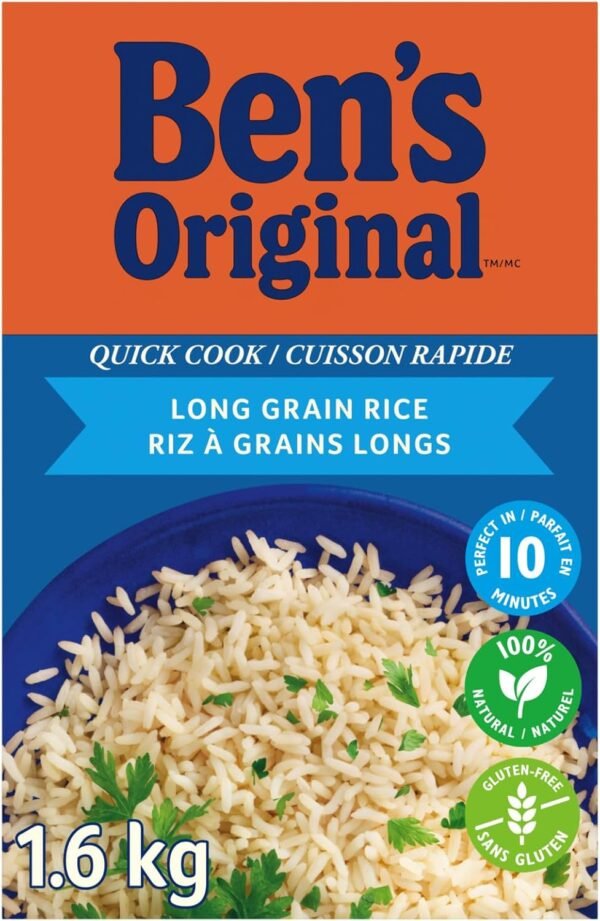 Ben's original quick cook long grain rice, 1.6kg