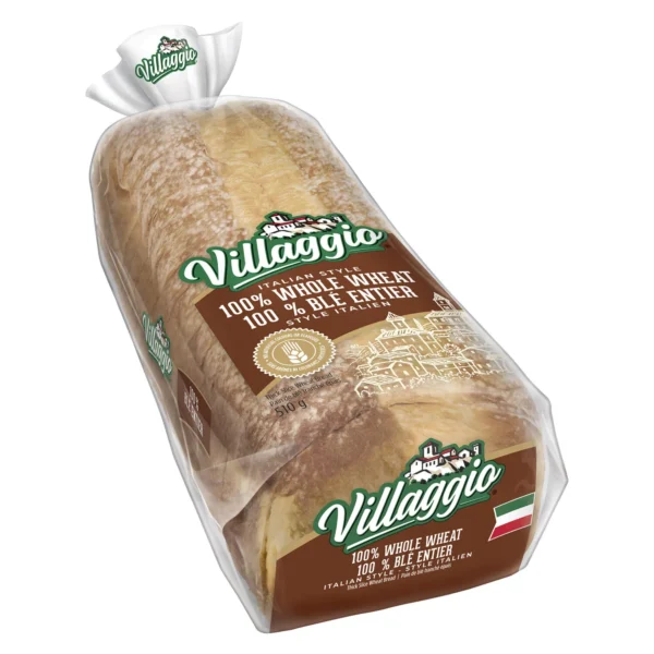 Villaggio Bread 100% Whole Wheat Italian Style 510 g