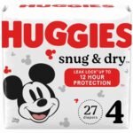 Huggies snug & dry size 4 diapers, 27ct