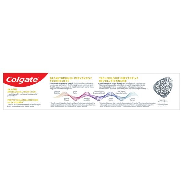 Colgate total active prevention whitening toothpaste gel, 120ml - Image 2