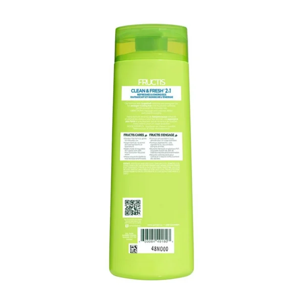 Garnier Fructis Clean & Fresh Shampoo, 370 mL - Image 2