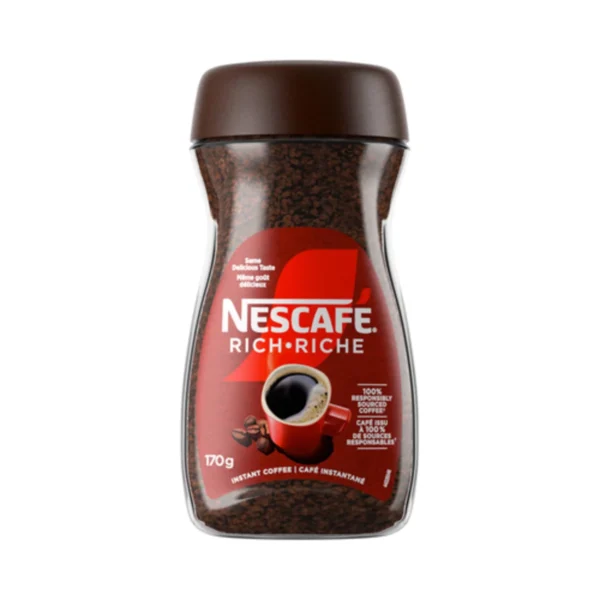 Nescafe rich instant coffee, just add hot water 170gr