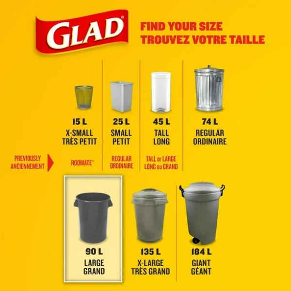 Glad blue recycling bags large 90 liters. 30 bags - Image 5