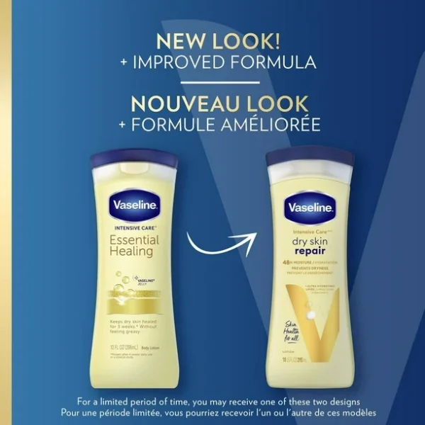 Vaseline intensive care dry skin repair body lotion, 295ml - Image 4