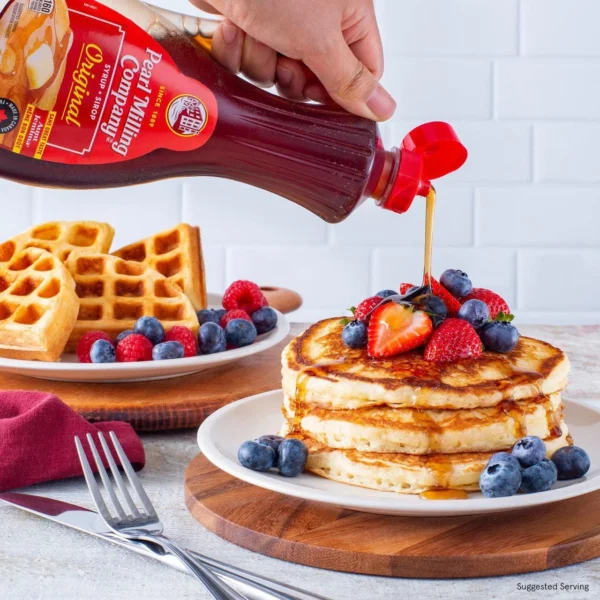 Pearl Milling Company Pancake & Waffle Syrup, Original - 710ml Sweet, Rich, & Authentic Syrup - Image 2