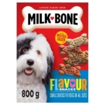 Milk-Bone Flavour Snacks Assorted Meat Flavours Crunchy Biscuit Dog Treats, Small, 800g