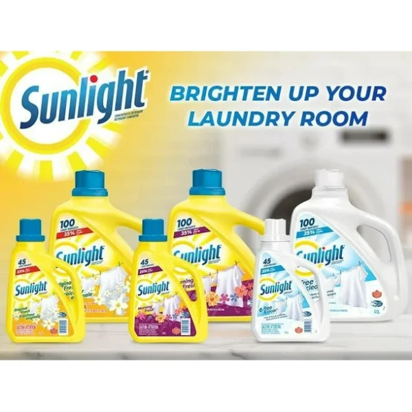 Sunlight free & Clear Laundry Detergent 4L - Image 4