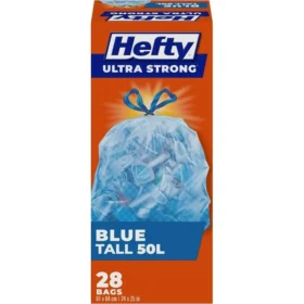 Hefty™ Ultra Strong Tall 50 Litres Blue Recycling, 28 Bags