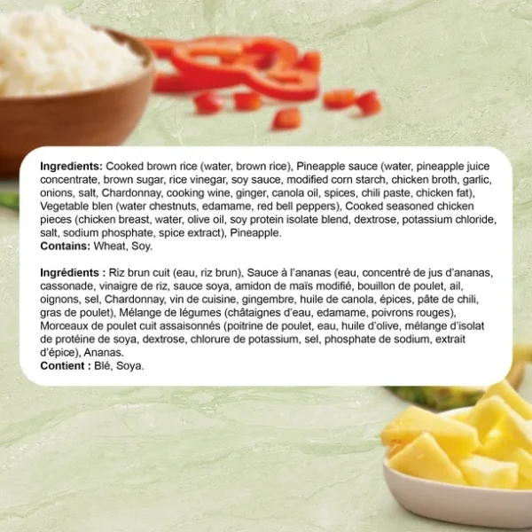 Healthy Choice Gourmet Steamers Healthy Choice Pineapple Chicken Frozen Dinner, 298 g - Image 6