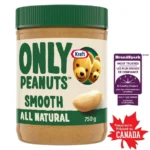 Kraft Only Peanuts All Natural Smooth Peanut Butter, 750g