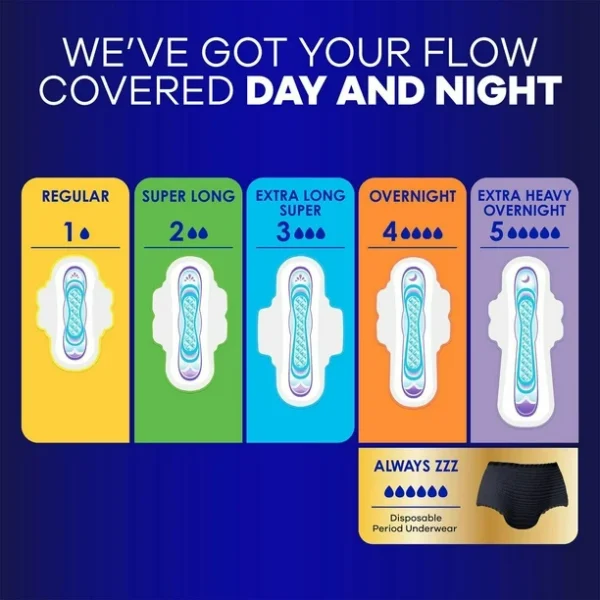 Always ultra thin 26 pads size, 4 overnight - Image 2
