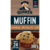 Quaker muffin oatmeal chocolate chip, 900gr