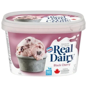 Real dairy black cherry premium ice cream, 1,5 LT