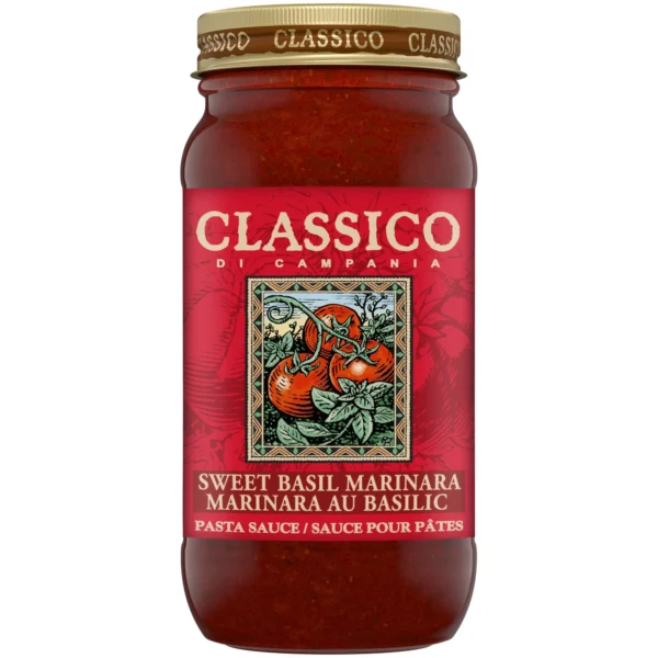 Classico basil marinara pasta sauce, 600ml