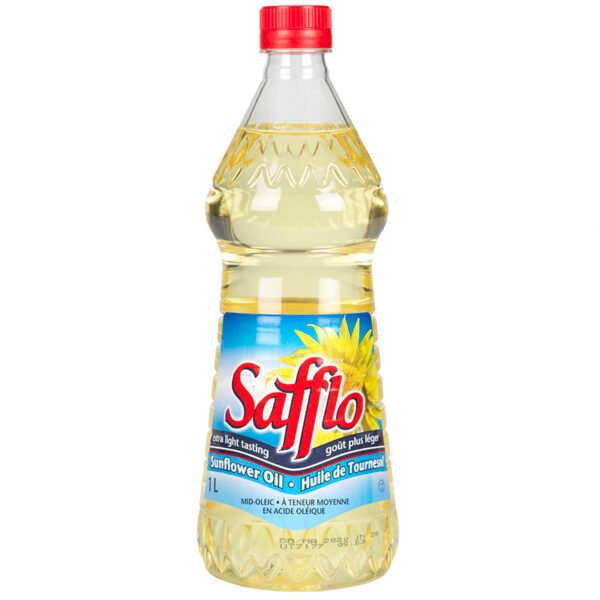 Safflo sunflower cooking oil, 1lt