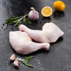 Chicken legs back attached