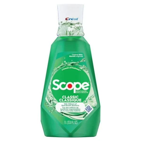 Crest scope original mouthwash original mint, 1L