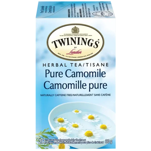 Twinings Pure Camomile Herbal Tea, Pack of 20 Tea Bags