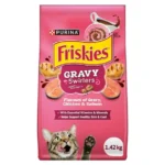 Friskies Gravy Swirlers, Dry Cat Food, 1.42kg