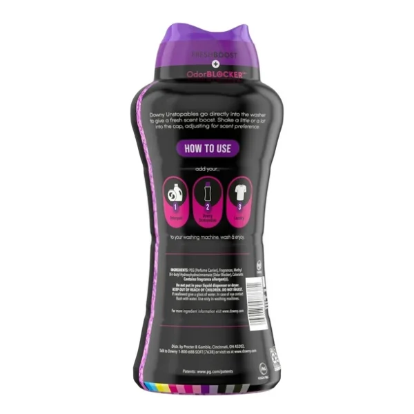 Downy Unstopables In Wash Scent Booster Beads, Lush Scent, laundry beads for odour, 680gr - Image 2