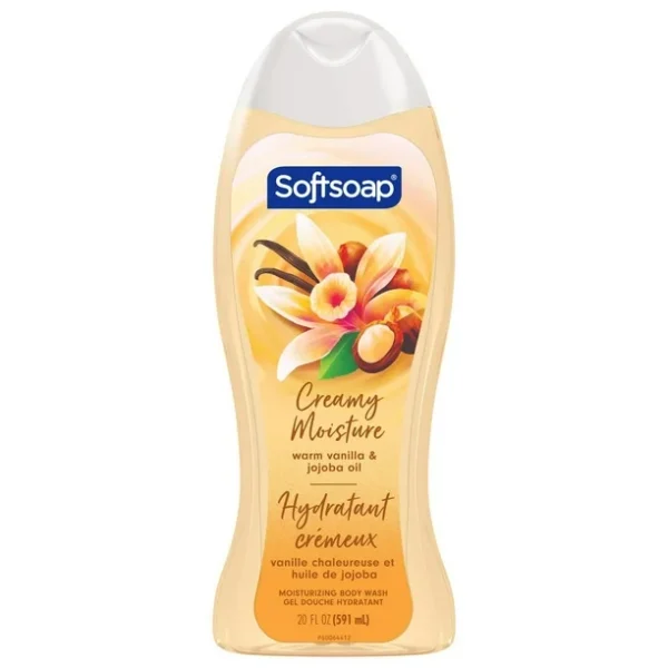 Softsoap moisturizing body wash vanilla & jojoba, 591ml