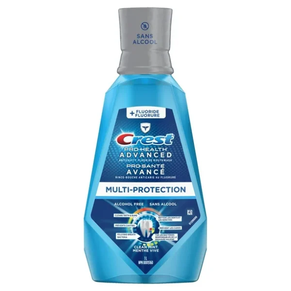 Crest pro advance extra deep clean mouth wash, 1