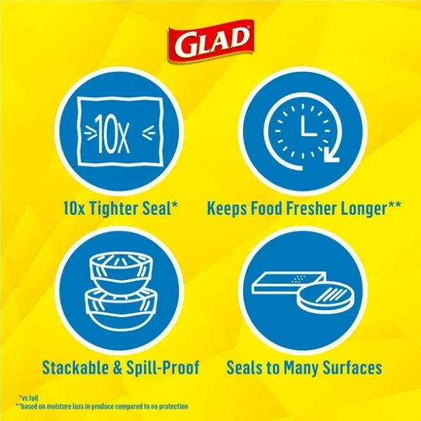 Glad Press’n Seal Wrap, 70 Square Foot Roll - Image 3