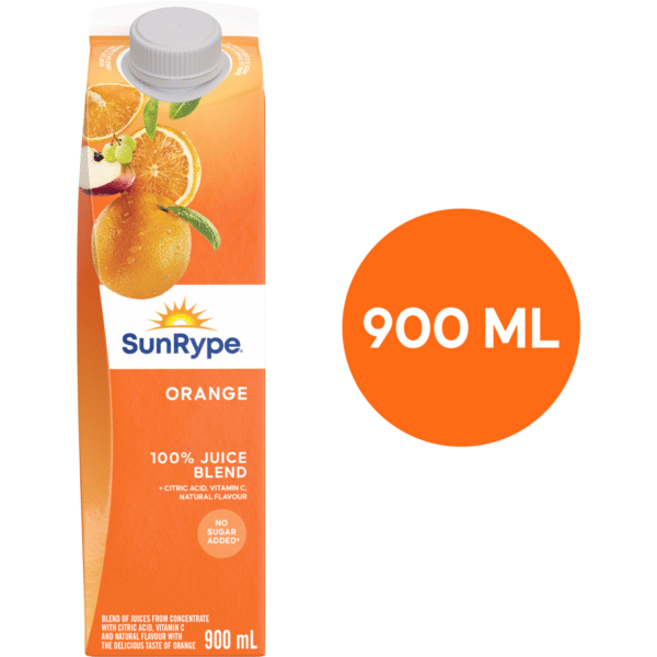 SunRype orange 100% juice 900ML
