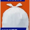 Hefty white garbage bags strong large 40 bags