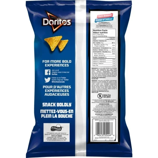 Doritos Cool Ranch flavoured tortilla chips, 235g - Image 3