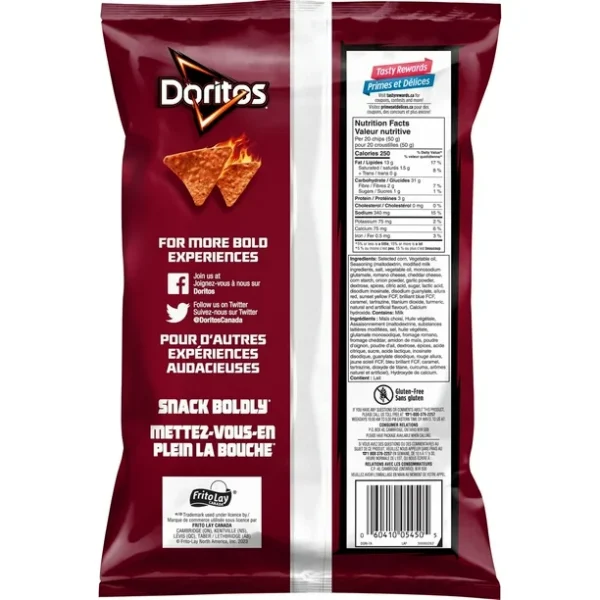 Doritos Spicy Nacho flavoured tortilla chips, 235g - Image 4