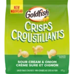 Goldfish CRISPS Sour Cream & Onion Cheese Baked Chip Crackers 177 g